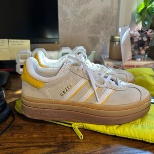 Adidas Gazelle Bold Gold & Ivory